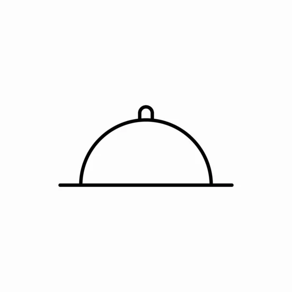 Ikona Osnovy Pokrmů Ikona Vektoru Nádobí Symbol Pro Web Mobil — Stockový vektor