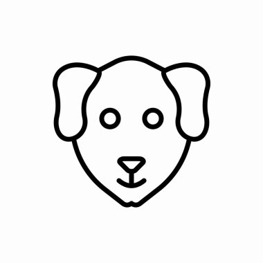 Taslak köpek ikonu. Köpek vektör illüstrasyonu. Web ve mobil için sembol