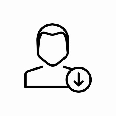 Kullanıcı simgesini ana hatlarıyla indirin. Kullanıcı vektör resimlerini indirin. Web ve mobil için sembol