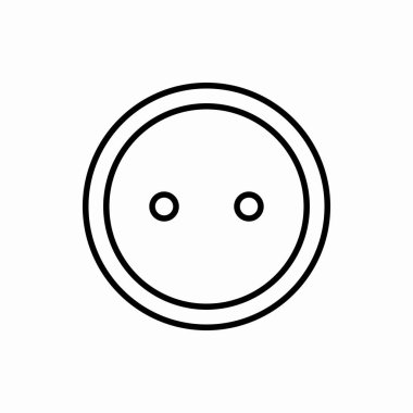 Taslak elbise düğmesi simgesi. Düğme çizimi. Web ve mobil için sembol