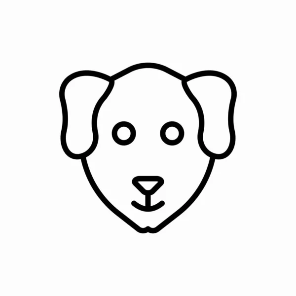 Περίγραμμα Εικονίδιο Σκυλίου Dog Διανυσματική Απεικόνιση Σύμβολο Για Διαδίκτυο Και — Διανυσματικό Αρχείο
