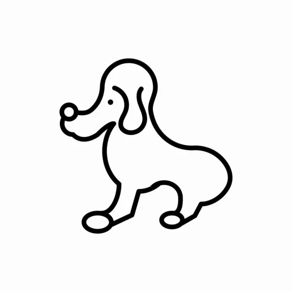 Illustration Vectorielle Chien Symbole Pour Web Mobile — Image vectorielle