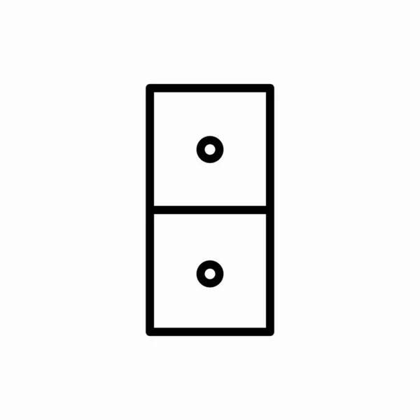 Décrivez Icône Domino Illustration Vectorielle Domino Symbole Pour Web Mobile — Image vectorielle