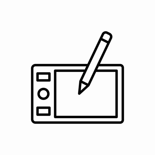 Нарисуйте Иконку Планшета Нарисуйте Векторную Иллюстрацию Символ Веб Мобильных Телефонов — стоковый вектор