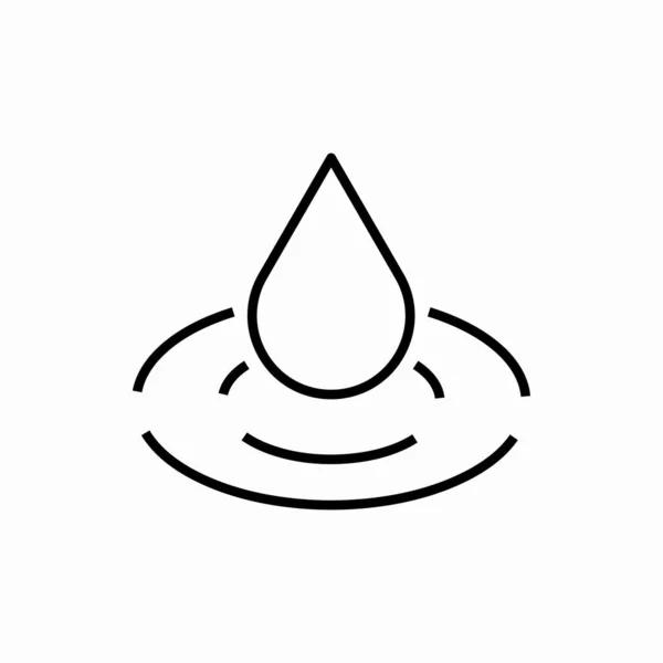 Outline Drop Icon Drop Vektor Illustration Symbol Für Web Und — Stockvektor