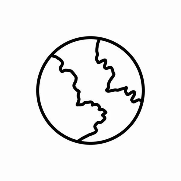 Décrivez Icône Terre Illustration Vectorielle Terrestre Symbole Pour Web Mobile — Image vectorielle