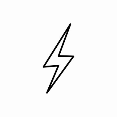 Ana hatlı enerji ikonu. Enerji vektör çizimi. Web ve mobil için sembol