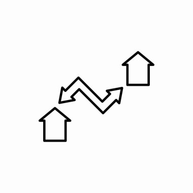 Taslak ev simgesi. Ev vektör illüstrasyonunu değiştirin. Web ve mobil için sembol