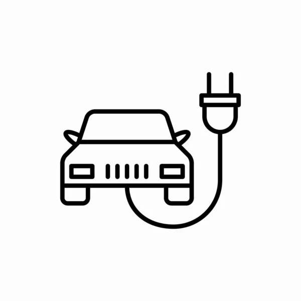 Desenho Electro Carro Icon Electro Carro Vetor Ilustração Símbolo Para — Vetor de Stock