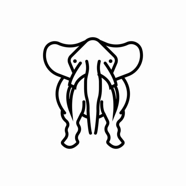 Décrivez Icône Éléphant Illustration Vectorielle Éléphant Symbole Pour Web Mobile — Image vectorielle