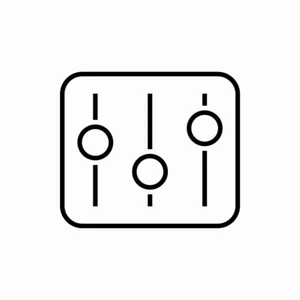 Ikona Ekvalizéru Osnovy Ilustrace Vektoru Ekvalizéru Symbol Pro Web Mobil — Stockový vektor