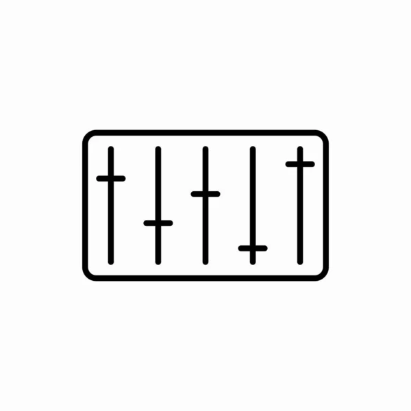 Disposition Equalizer Ikon Equalizer Vektor Illustration Symbol För Webb Och — Stock vektor