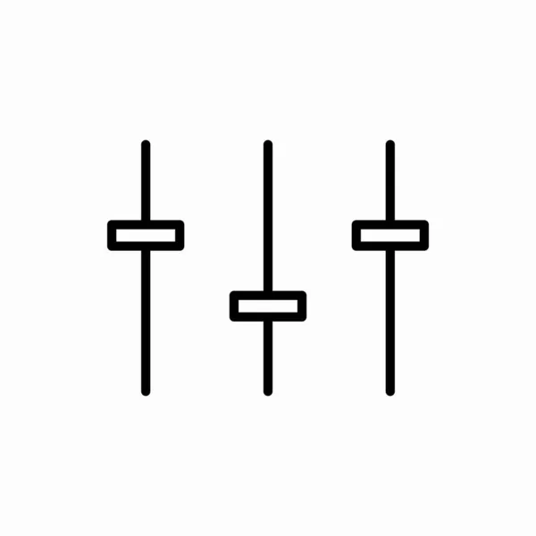 Illustration Vectorielle Égaliseur Symbole Pour Web Mobile — Image vectorielle
