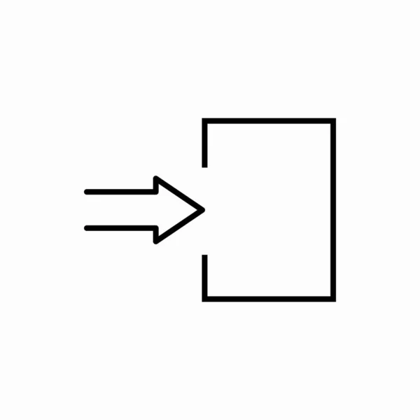 Décrivez Icône Porte Sortie Illustration Vectorielle Porte Sortie Symbole Pour — Image vectorielle