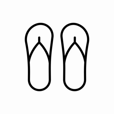 Flip flop simgesi. Flip flop vektör illüstrasyonu. Web ve mobil için sembol