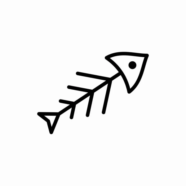 Περίγραμμα Εικονίδιο Ψαριού Εικόνα Διάνυσμα Ψαριών Σύμβολο Για Διαδίκτυο Και — Διανυσματικό Αρχείο