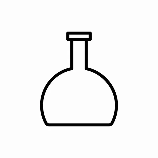 Outline Flask Icon Flask Vector Illustration Symbol Web Mobile — Stock Vector