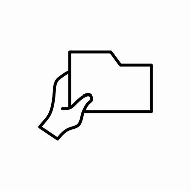 El simgesi olan ana dizin. El vektörü illüstrasyonlu dizin. Web ve mobil için sembol