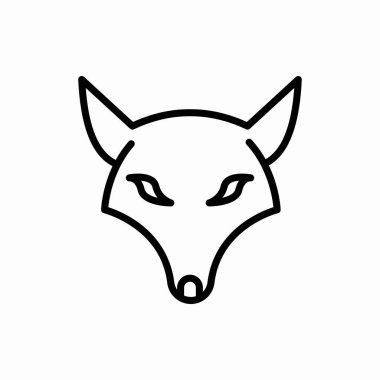 Tilki ikonu. Fox vektör çizimi. Web ve mobil için sembol