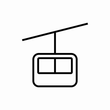 Taslak füniküler ikon. Füniküler vektör çizimi. Web ve mobil için sembol