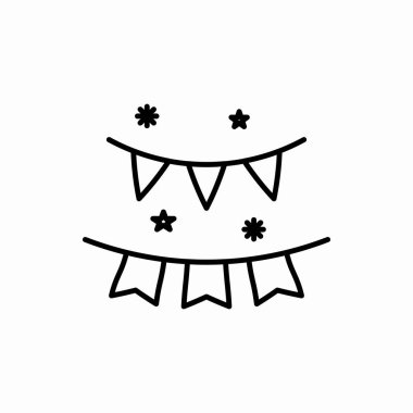 Taslak çelenk ikonu. Çelenk vektör illüstrasyonu. Web ve mobil için sembol