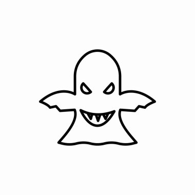 Hayalet ikonu. Hayalet vektör çizimi. Web ve mobil için sembol