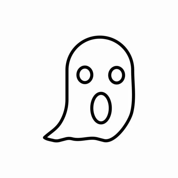 Outline Ghost Icon Ghost Vector Illustration Symbol Web Mobile — Stock Vector