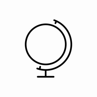 Taslak dünya ikonu. Küre vektör illüstrasyonu. Web ve mobil için sembol