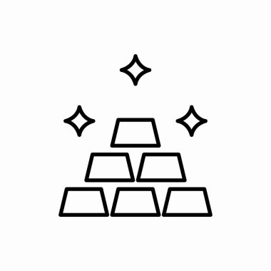 Taslak altın ikon. Altın vektör çizimi. Web ve mobil için sembol