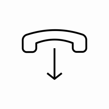 Taslak el telefonu simgesi. Elle çizilmiş vektör illüstrasyonu. Web ve mobil için sembol