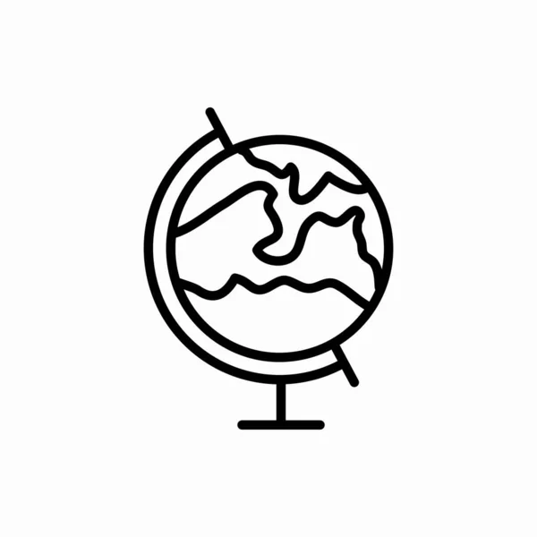 Illustration Vectorielle Globe Terrestre Symbole Pour Web Mobile — Image vectorielle