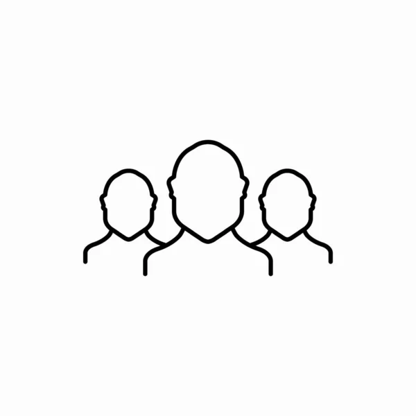 Ikona Grupy Zarysu Ilustracja Wektora Grupy Symbol Sieci Telefonu Komórkowego — Wektor stockowy