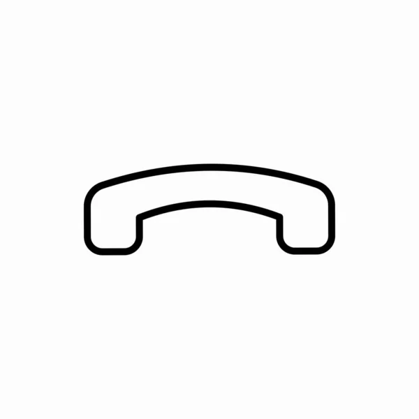 Outline Handset Icon Handset Vector Illustration Symbol Web Mobile — Stock Vector
