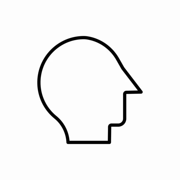Ikona Głowy Ilustracja Wektora Głowy Symbol Sieci Telefonu Komórkowego — Wektor stockowy