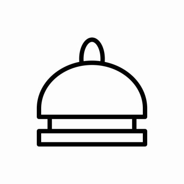 Otel çan ikonu. Otel çan çizimi. Web ve mobil için sembol