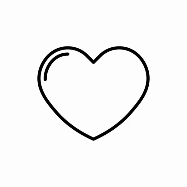 Outline Heart Icon Heart Vector Illustration Symbol Web Mobile — Stock Vector