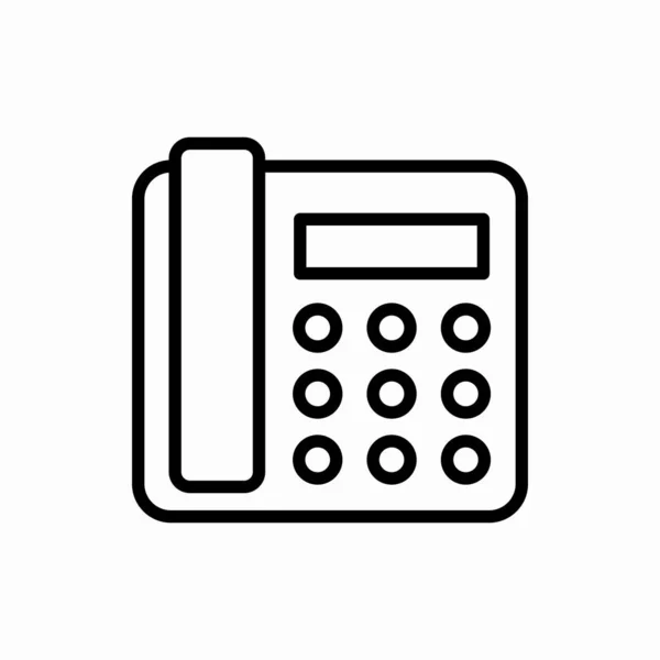 Outline Home Phone Icon Home Phone Vector Illustration 모바일을 — 스톡 벡터