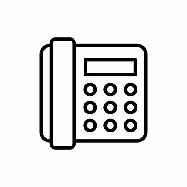 Outline Home Phone Icon Home Phone Vector Illustration 모바일을 — 스톡 벡터