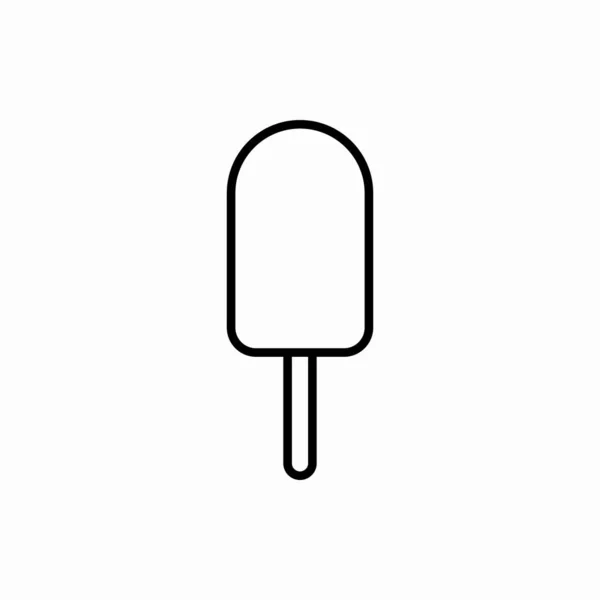 Umriss Des Icecream Icon Icecream Vektor Illustration Symbol Für Web — Stockvektor