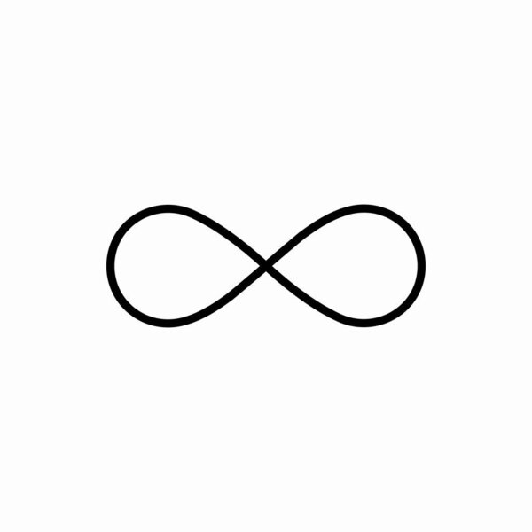 Outline infinity icon.Infinity vector illustration. Symbol for web and mobile