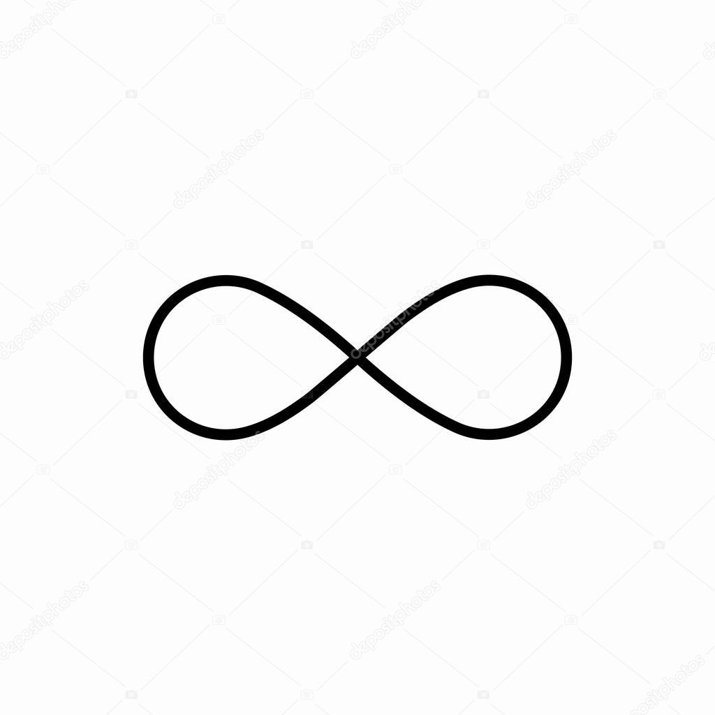Outline infinity icon.Infinity vector illustration. Symbol for web and mobile