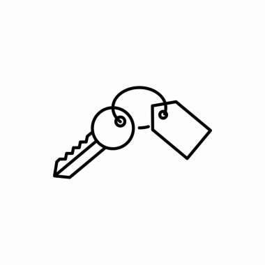 Ana anahtar simgesi. Anahtar vektör illüstrasyonu. Web ve mobil için sembol