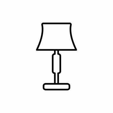 Abajur ikonu. Abajur vektör illüstrasyonu. Web ve mobil için sembol