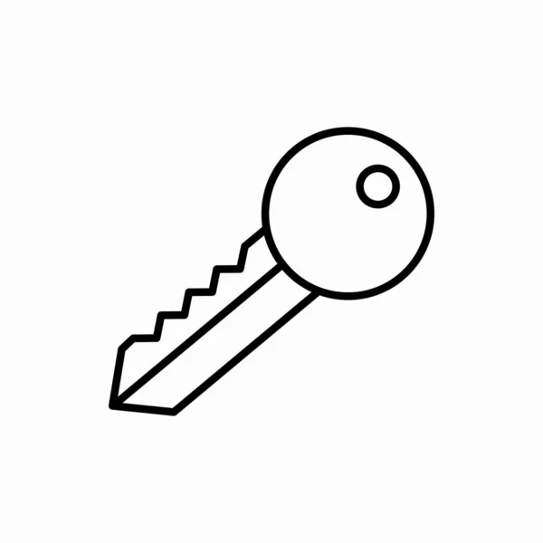 Значок Контура Ключа Векторная Иллюстрация Ключа Символ Веб Мобильных Телефонов — стоковый вектор