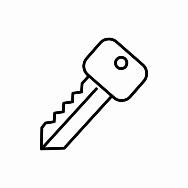 Schlüsselsymbol Skizzieren Schlüsselvektorillustration Symbol Für Web Und Mobile — Stockvektor