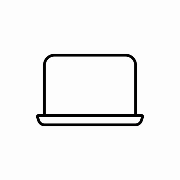 Dizüstü Bilgisayar Ikonu Laptop Vektör Çizimi Web Mobil Için Sembol — Stok Vektör