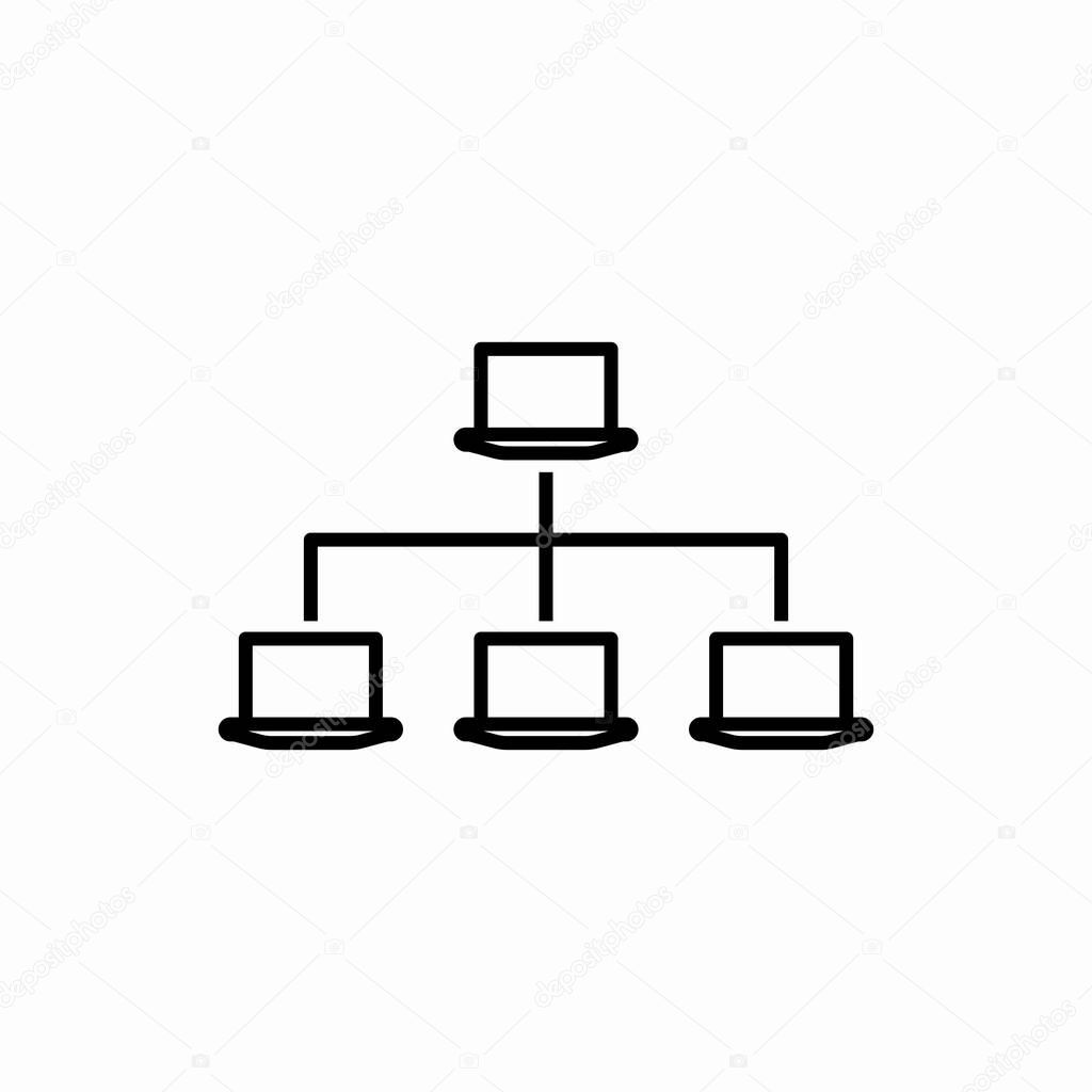 Outline Lan Network Icon Lan Network Vector Illustration Symbol For Web And Mobile Premium Vector In Adobe Illustrator Ai Ai Format Encapsulated Postscript Eps Eps Format