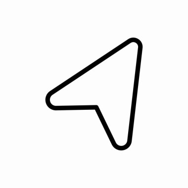 Ana konum ok simgesi. Konum ok vektör illüstrasyonu. Web ve mobil için sembol