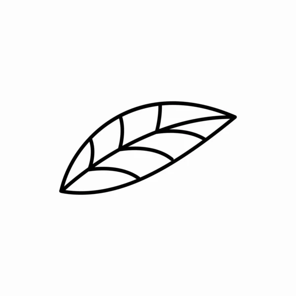 Иллюстрация Вектора Контура Листа Icon Leaf Символ Веб Мобильных Телефонов — стоковый вектор