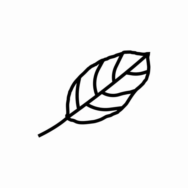 Desenho Folha Icon Leaf Vetor Ilustração Símbolo Para Web Móvel —  Vetores de Stock
